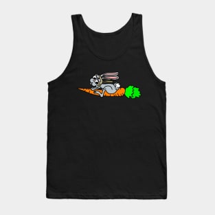 Race Carrot Driving Rabbit Tank Top